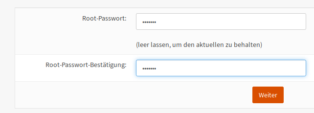 OPNsense: GUI - set root password