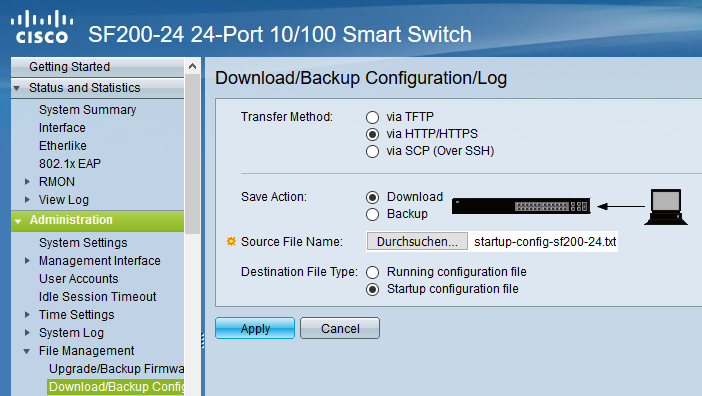 Download Config File SF200-24