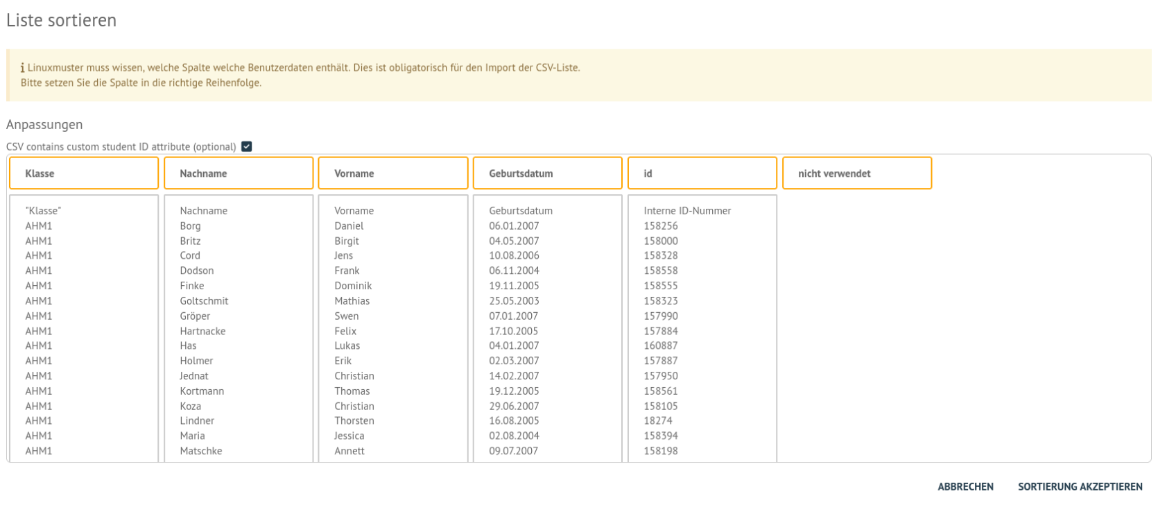 Upload folder for csv file