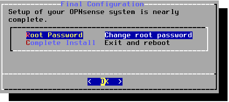 OPNsense: Root Password