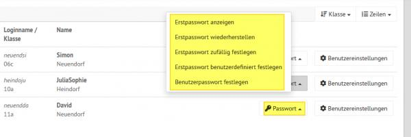 WebUI Password Management