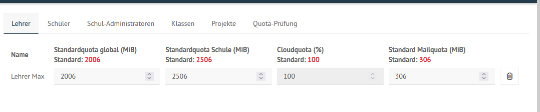 WebUI Extra Quota Settings