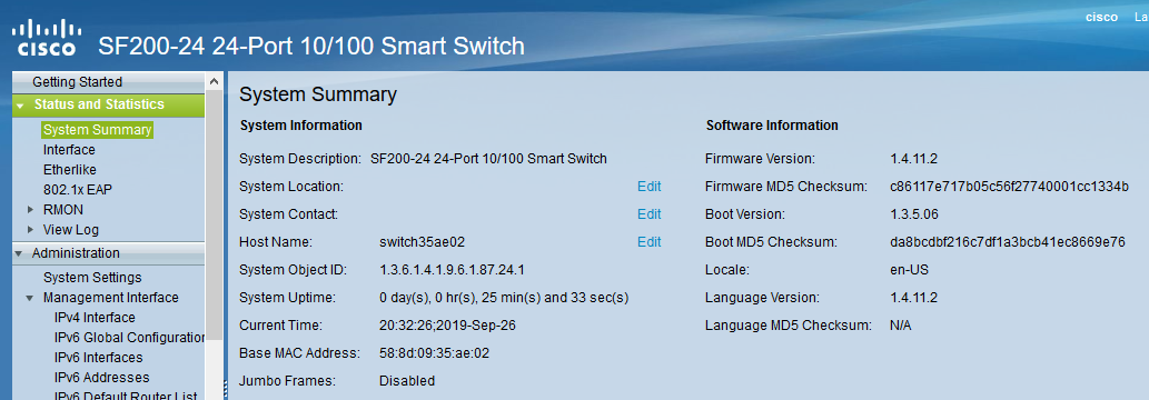 System Summary SF200-24