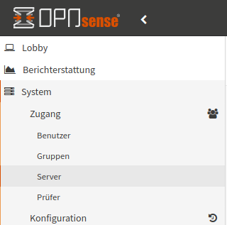 Menue System - Access - Server
