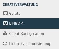 WebUI menue linbo