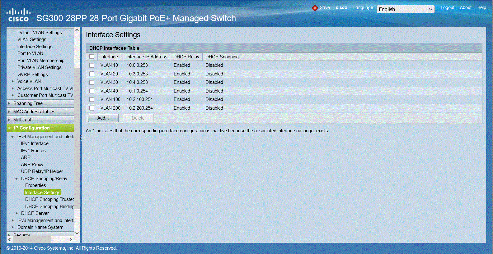 DHCP Relay: VLANs