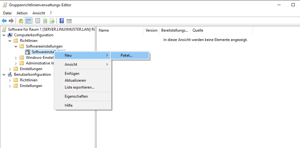 Gruppenrichtlinienverwaltungs-Editor