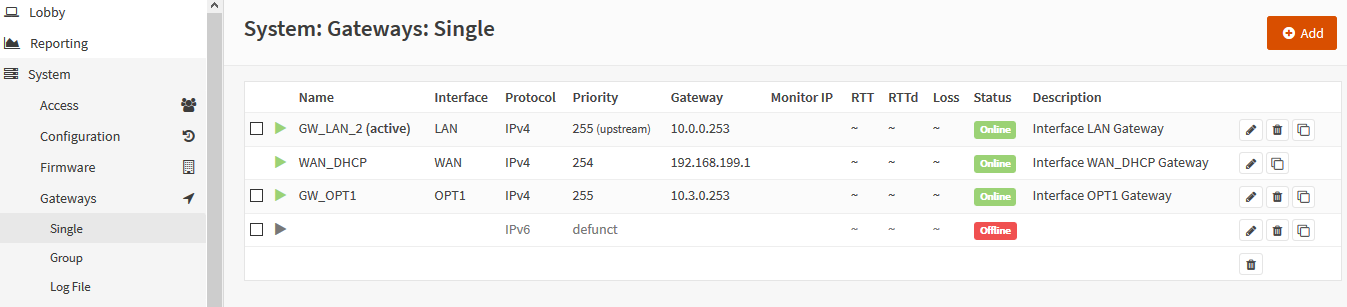 Firewall: LAN Gateway