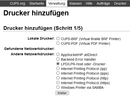 add printer 1/5