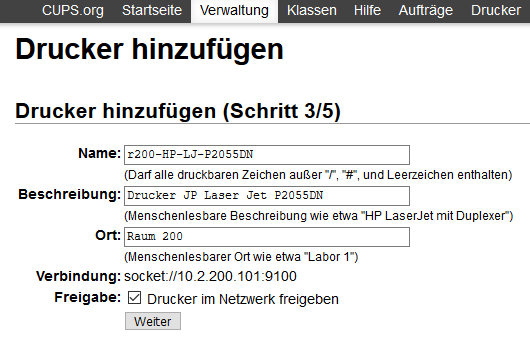 add printer 3/5