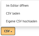 Menue: list management - csv