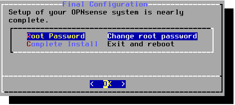 OPNsense: Root Password