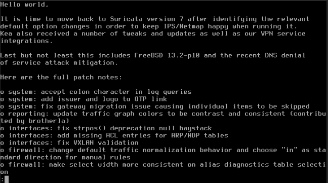 OPNsense: Hello World - New Features
