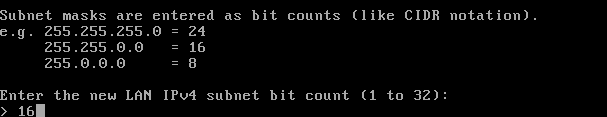 OPNsense: netmask - CIDR notation