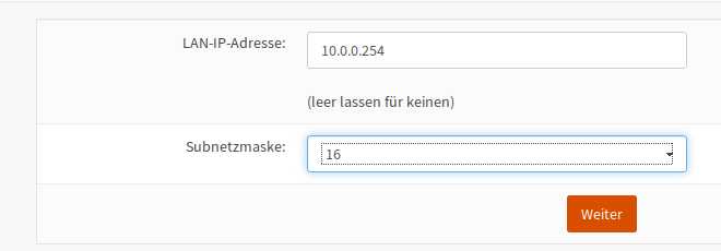 OPNsense: GUI - LAN NIC