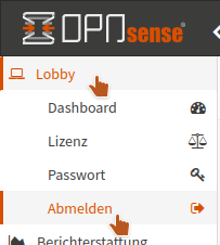 OPNsense: GUI - logout