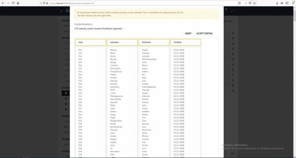 WebUI Import User CSV Overview