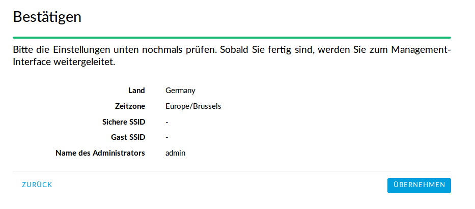 Bestätigung