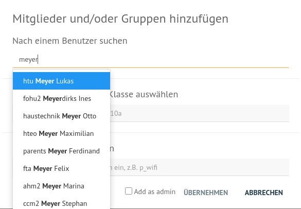 WebUI: Add project members