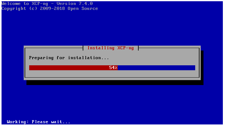 Schritt 7 der Installation des XCP-ng Servers